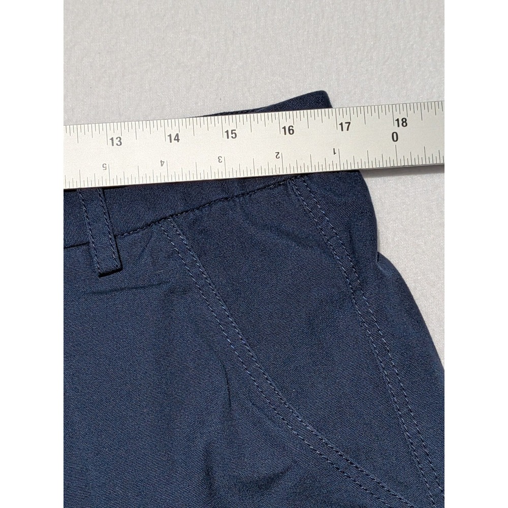 R Swiader Pleated Pants Mens 34 High Rise Tapered USA Made Blue - Picture 7 of 12